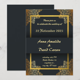 Convite de Casamento Elegante | Cartão de Casament