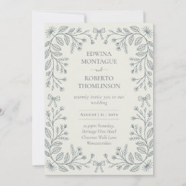 Convite de Casamento Elegante com Arcos Botânicos