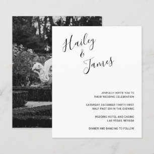 Convite de Casamento Elegante com Foto e Orçamento