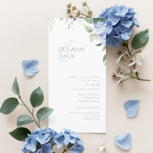Convite de Casamento Elegante de Hortênsia em Cart