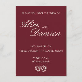Convite de Casamento Elegante Dinheiro Antigo