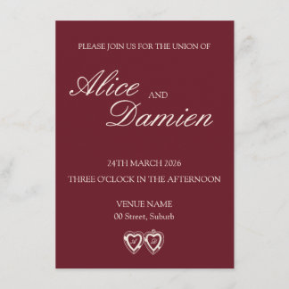 Convite de Casamento Elegante Dinheiro Antigo