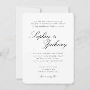 Convite de Casamento Elegante e Atemporal