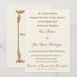 Convite de Casamento Elegante e Sofisticado
