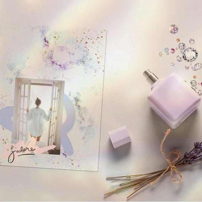 Convite de Casamento Elegante em Papel Texturizado (Criador carregado)