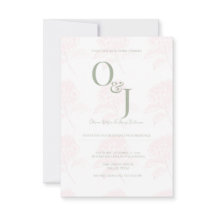 Convite de Casamento Elegante em Verde Sage no Jar