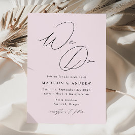 Convite de Casamento Elegante Lavanda Nós Fazemos