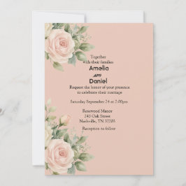 Convite de Casamento Elegante Mínimo Eucalipto
