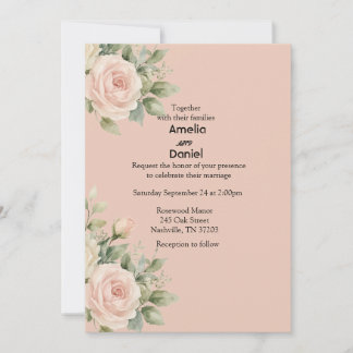 Convite de Casamento Elegante Mínimo Eucalipto