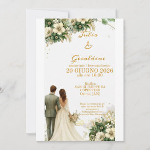 Convite de Casamento Elegante Personalizado