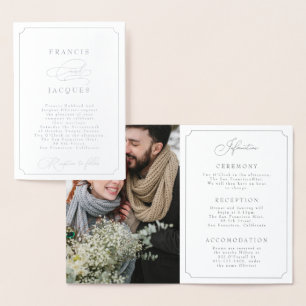 convite de casamento elegante (PORTRAIT)