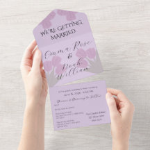 Convite de Casamento Elegantes Tulipas Rosa Tudo e