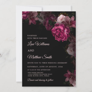 Convite de casamento em acrílico transparente com