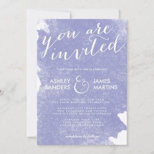 CONVITE DE CASAMENTO EM Aquarela LILÁS CHIC