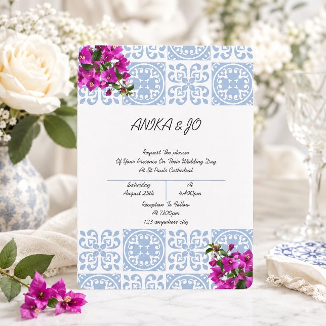 convite de casamento em estilo italiano romântico  (Criador carregado)