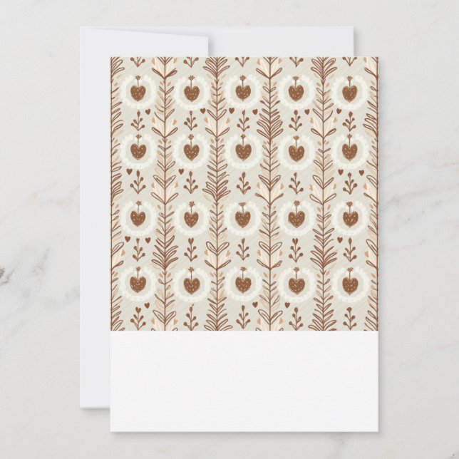 Convite de casamento em forma de coração (Frente)