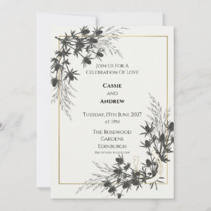 Convite de Casamento em Forma de Ferradura com Car