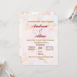 Convite de Casamento em Inglês Moderno