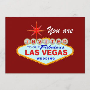 Convite de Casamento em Las Vegas BORGONHA