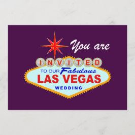 Convite de Casamento em Las Vegas ROXO