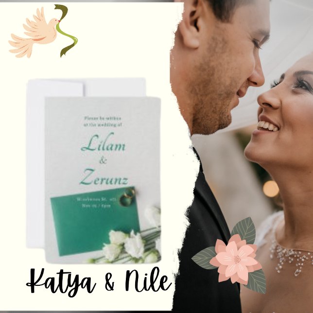 Convite de Casamento em Papel Prateado Ultra Gross (Criador carregado)