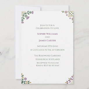 Convite de Casamento em Prata Art Déco