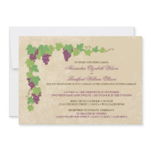 Convite de Casamento em Vinhedo (Textura de Pergam