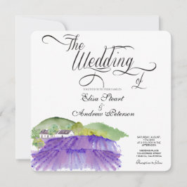 Convite de casamento em vinhedo toscano