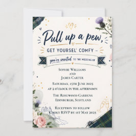 Convite de Casamento Escocês Engraçado | Puxe Uma