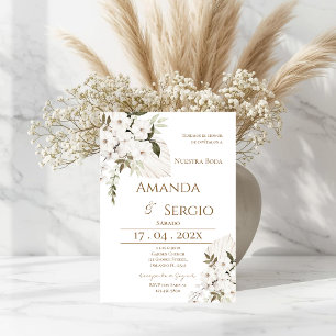 Convite de Casamento Espanhol Elegante