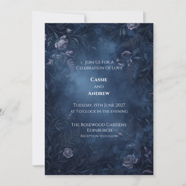 Convite de Casamento Espinho Celta (Frente)