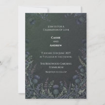 Convite de Casamento Espinho Céltico