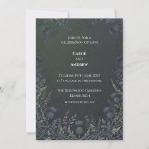 Convite de Casamento Espinho Céltico