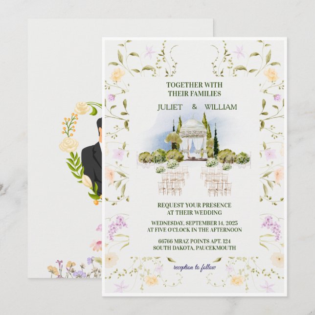 Convite de Casamento Esportivo | Casa de Vidro (Frente/Verso)