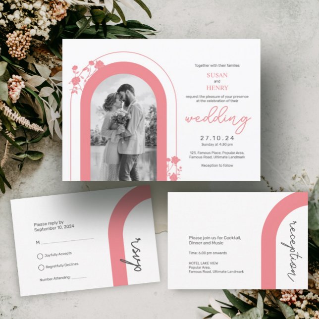 Convite De Casamento | Estilo clássico (wedding card | custom online wedding invitation card maker | personalized wedding card wording)