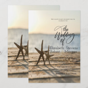 Convite de Casamento Estrelas do Mar Praia de Arei
