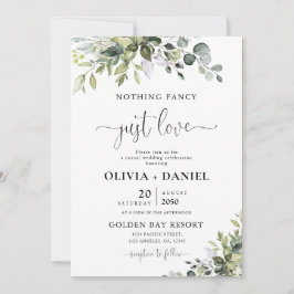 Convite de Casamento Eucalipto