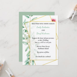 Convite de Casamento Eucalipto