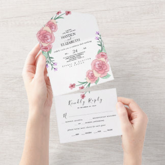 Convite de casamento Eucalyptus Floral
