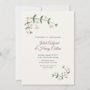 Convite de Casamento Eucryphia Blossom Corners
