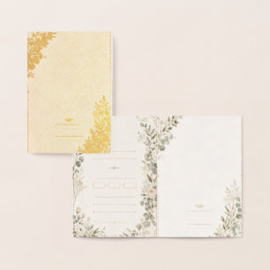 Convite de Casamento Europeu em Verde Oliva