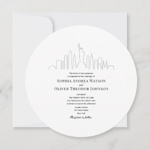 Convite de casamento exclusivo com código QR para 