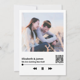 Convite de Casamento Exclusivo do Código QR de Fot