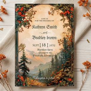 Convite de Casamento Fantasy Nouveau