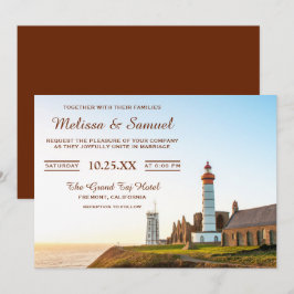 Convite de Casamento Farol Náutico Cênico