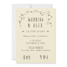 Convite De Casamento Feita À Mão