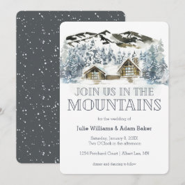 Convite de Casamento/Festa de Inverno na Montanha