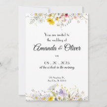 Convite de Casamento Flor de Primavera