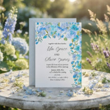 Convite de Casamento Flor Silvestre Elegante