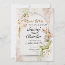 Convite de Casamento Floral